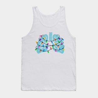 Lungs Christmas Lights Respiratory Therapist Xmas Gift Tank Top